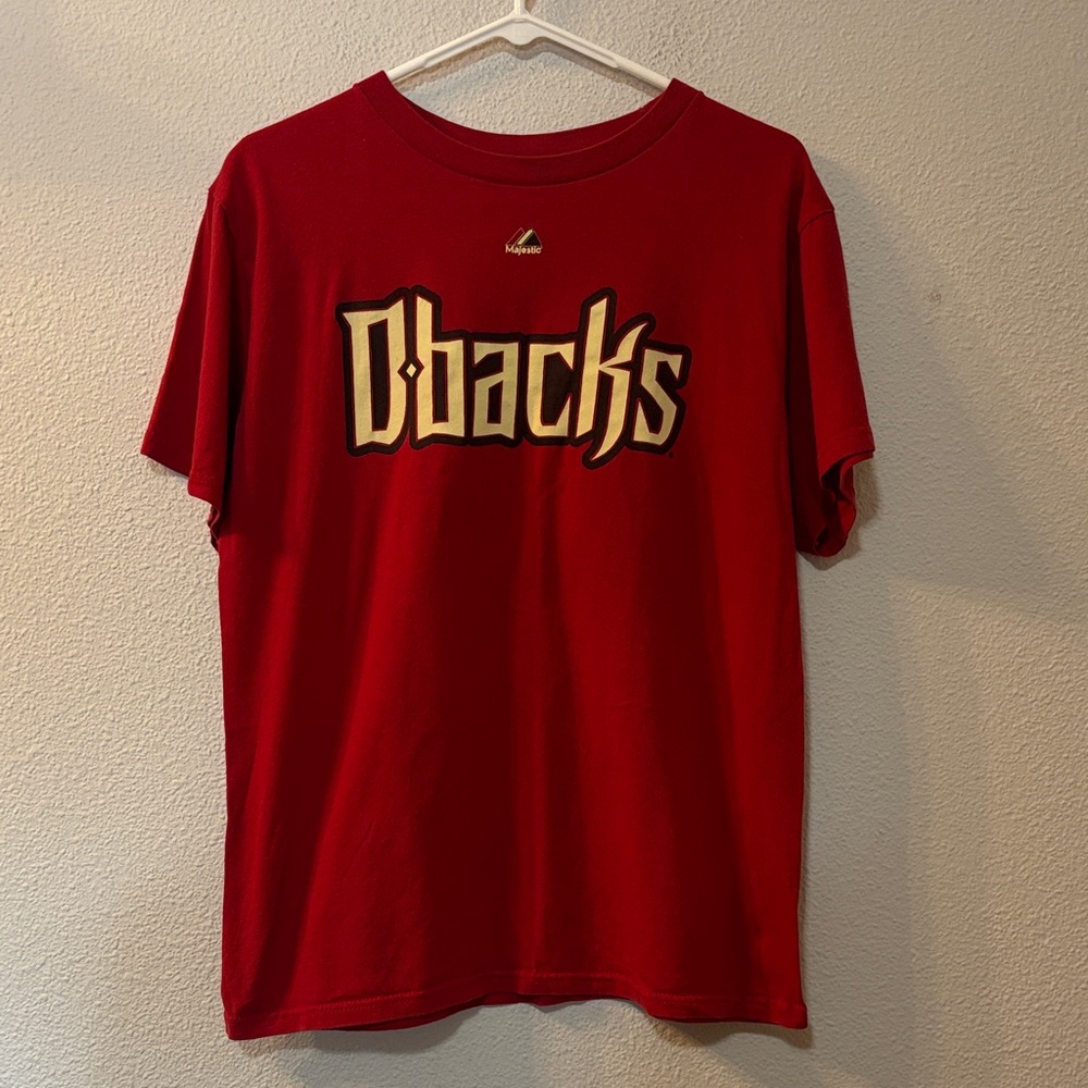 Majestic Red D-backs Short Sleeve Tee